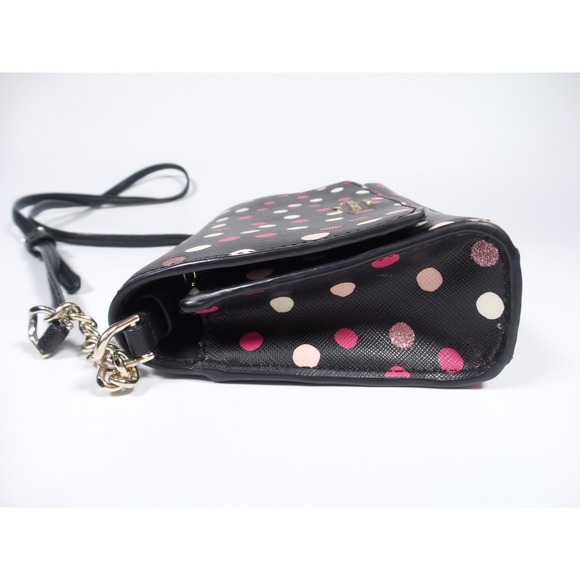 Kate Spade Crossbody Bag Womens Polka Dot Leather Purse Clutch Wallet Strap - Picture 4 of 12